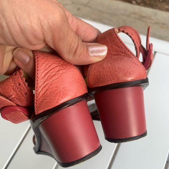 Balenciaga pink leather wedge sandals size 5.5-6 ( European 36) - Picture 14 of 16